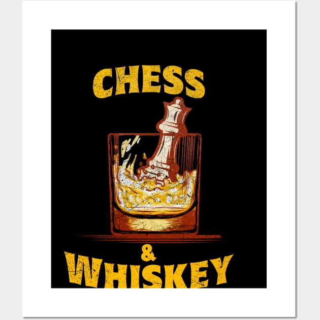 Chess Lover Whiskey Master Wall Art by All-About-Words